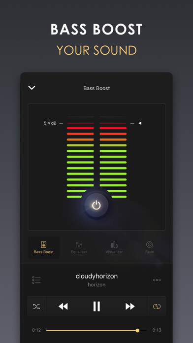 Emulate iPhone app Equalizer+ HD music player using MyAndroid Emulate iPhone app Equalizer+ HD music player using MyAndroid