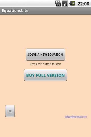 Run android online APK Equations Solver Lite from MyAndroid or emulate Equations Solver Lite using MyAndroid