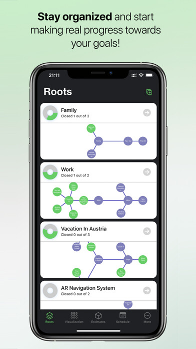 Emulate iPhone app Equilibrium. Tasks & Goals using MyAndroid