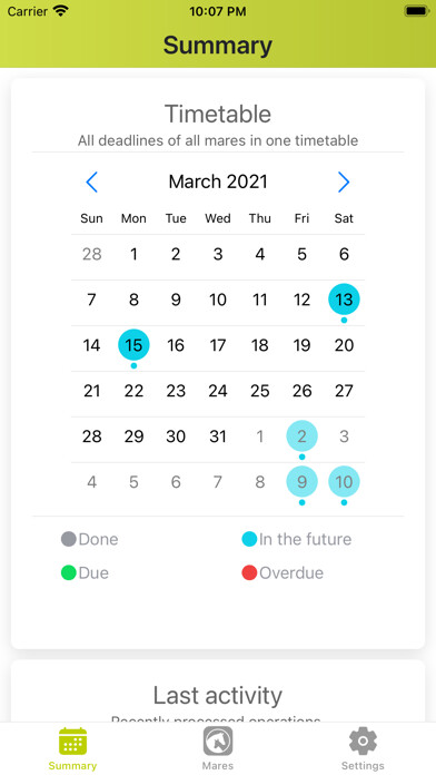 Emulate iPhone app Equine Breeding Planner using MyAndroid