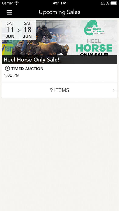 Emulate iPhone app Equine Exchange Auctions using MyAndroid Emulate iPhone app Equine Exchange Auctions using MyAndroid