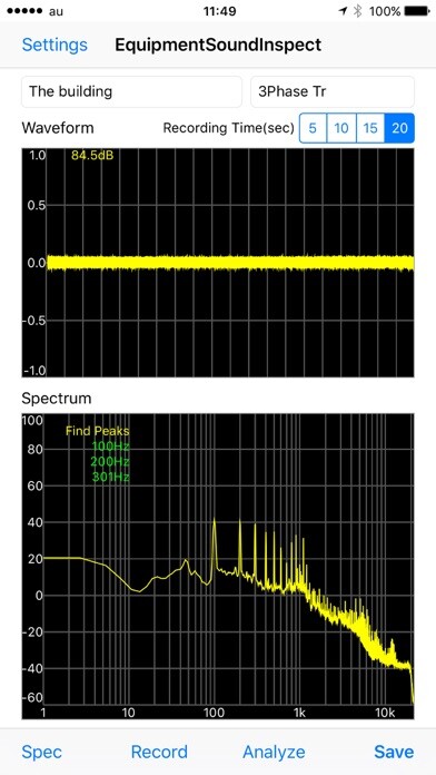 Emulate iPhone app EquipmentSoundInspect using MyAndroid Emulate iPhone app EquipmentSoundInspect using MyAndroid