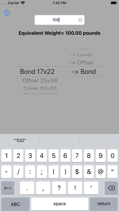 Emulate iPhone app Equivalent Basis Weights using MyAndroid Emulate iPhone app Equivalent Basis Weights using MyAndroid