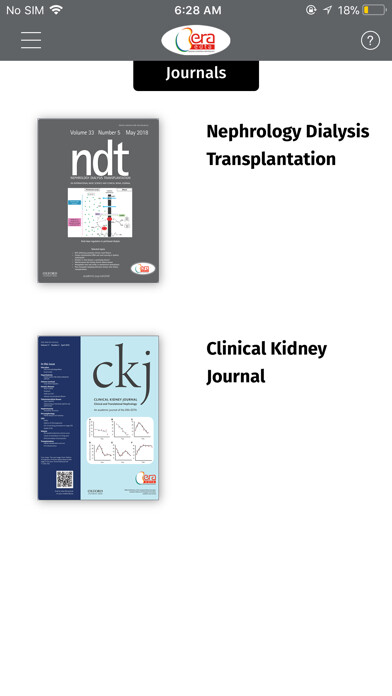 Emulate iPhone app ERA-EDTA Journals using MyAndroid Emulate iPhone app ERA-EDTA Journals using MyAndroid