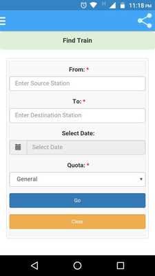 Emulate Android APK eRailEnquiry