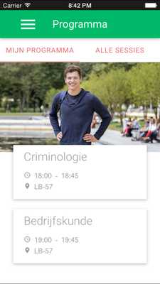 Emulate Android APK Erasmus Bachelor Open Day