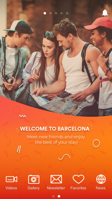 Emulate iPhone app Erasmus Barcelona using MyAndroid