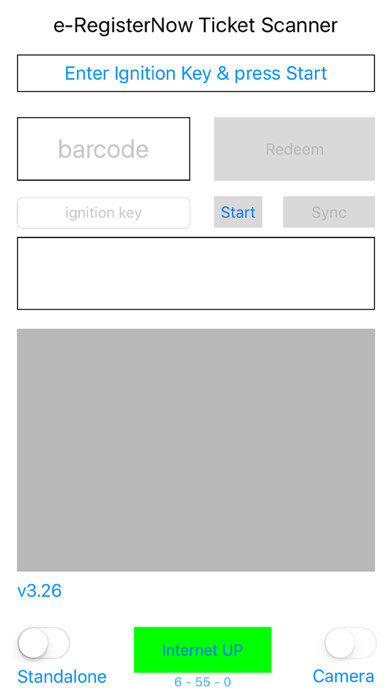 Emulate iPhone app e-RegisterNow e-Ticket Scanner using MyAndroid