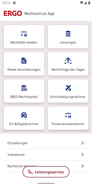 Run android online APK ERGO Rechtsschutz App from MyAndroid or emulate ERGO Rechtsschutz App using MyAndroid Run android online APK ERGO Rechtsschutz App from MyAndroid or emulate ERGO Rechtsschutz App using MyAndroid