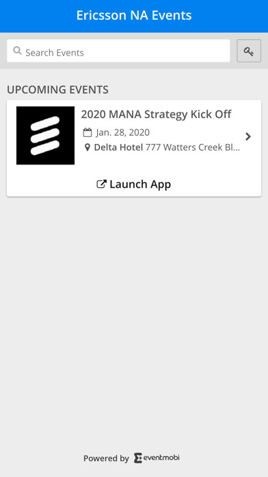 Emulate iPhone app Ericsson NA Events using MyAndroid