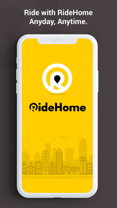 Emulate iPhone app eRideHome-Rideshare using MyAndroid