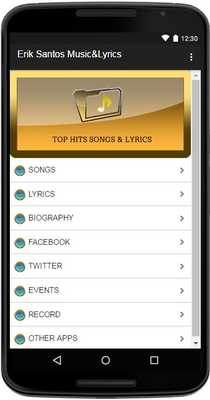 Emulate Android APK Erik Santos Music Lyrics Emulate Android APK Erik Santos Music Lyrics
