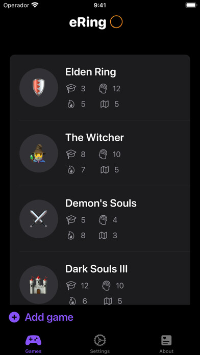 Emulate iPhone app eRing - RPG Games using MyAndroid