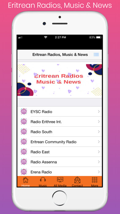 Emulate iPhone app Eritrean Radios, Music & News using MyAndroid Emulate iPhone app Eritrean Radios, Music & News using MyAndroid