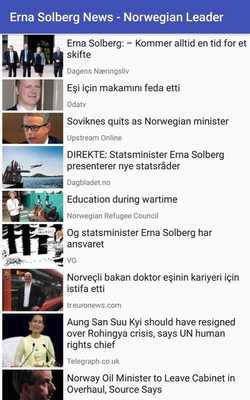 Emulate Android APK Erna Solberg News - Norwegian Leader Emulate Android APK Erna Solberg News - Norwegian Leader