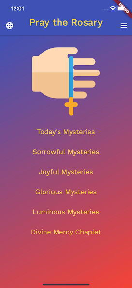 Run android online APK eRosary from MyAndroid or emulate eRosary using MyAndroid
