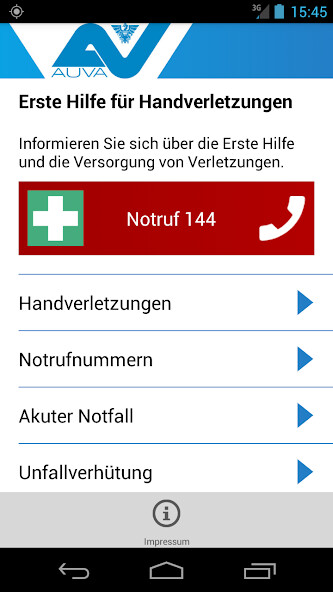 Emulate iPhone app Erste Hilfe Hand using MyAndroid Emulate iPhone app Erste Hilfe Hand using MyAndroid