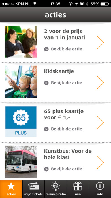 Emulate iPhone app Ervaar het OV using MyAndroid