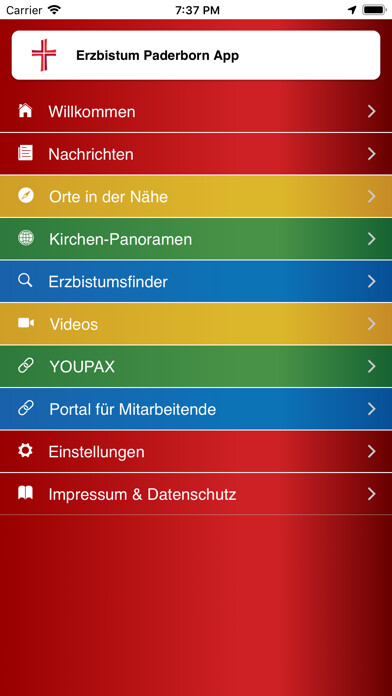 Emulate iPhone app Erzbistum Paderborn App using MyAndroid Emulate iPhone app Erzbistum Paderborn App using MyAndroid
