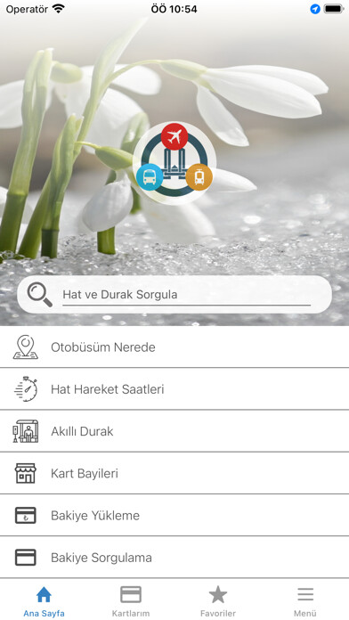 Emulate iPhone app Erzurum Ulaşım using MyAndroid