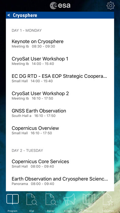 Emulate iPhone app ESA Living Planet 2016 using MyAndroid