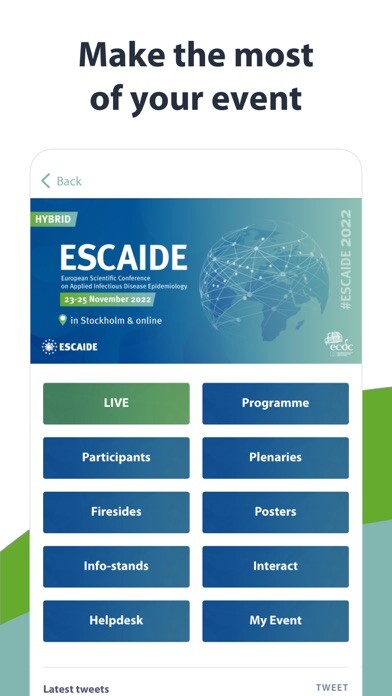 Emulate iPhone app ESCAIDE 2022 using MyAndroid
