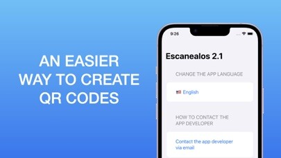 Emulate iPhone app Escanealos: Create Any QR Code using MyAndroid