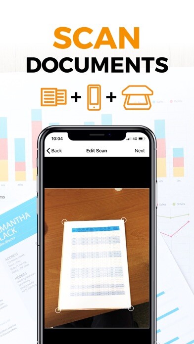 Emulate iPhone app eScanner: PDF Document Scan using MyAndroid