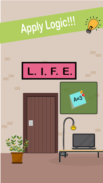 Emulate iPhone app Escape Room : The 4 Digit Code using MyAndroid