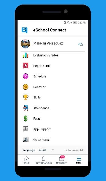 Emulate iPhone app eSchool Connect using MyAndroid