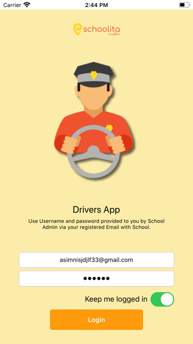 Emulate iPhone app Eschoolita Driver using MyAndroid