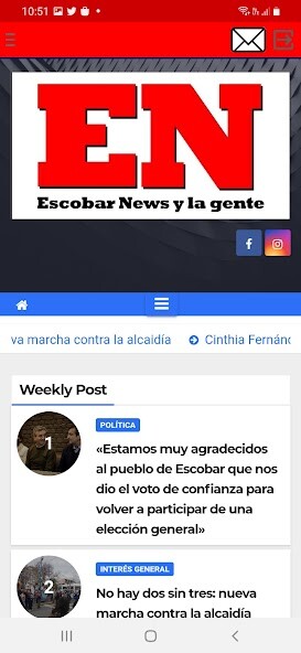 Run android online APK Escobar News y la gente from MyAndroid or emulate Escobar News y la gente using MyAndroid Run android online APK Escobar News y la gente from MyAndroid or emulate Escobar News y la gente using MyAndroid