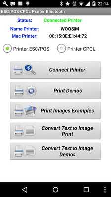 Emulate Android APK ESC/POS CPCL Printer Bluetooth Emulate Android APK ESC/POS CPCL Printer Bluetooth