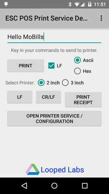 Emulate Android APK ESC POS Print Service Demo Emulate Android APK ESC POS Print Service Demo
