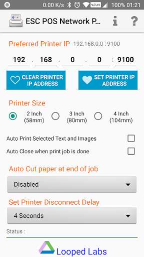 Run android online APK ESC POS Wifi/Network Thermal Receipt Print Service from MyAndroid or emulate ESC POS Wifi/Network Thermal Receipt Print Service using MyAndroid Run android online APK ESC POS Wifi/Network Thermal Receipt Print Service from MyAndroid or emulate ESC POS Wifi/Network Thermal Receipt Print Service using MyAndroid