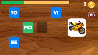 Emulate iPhone app Escribir con las sílabas using MyAndroid