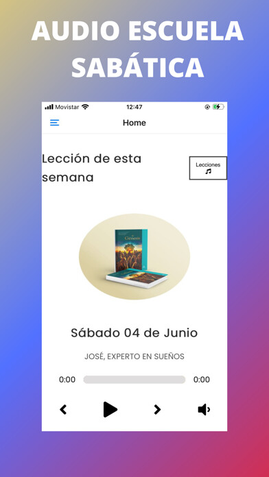 Emulate iPhone app Escuela Sabática App using MyAndroid