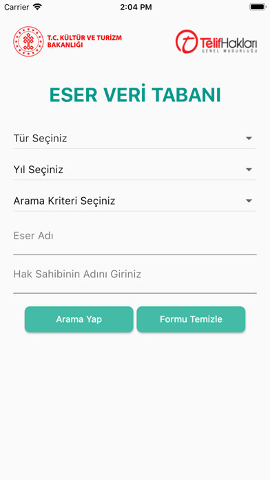Emulate iPhone app Eser Veri Tabanı using MyAndroid Emulate iPhone app Eser Veri Tabanı using MyAndroid