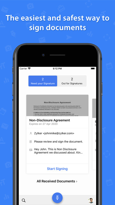 Emulate iPhone app E-signature app - Zoho Sign using MyAndroid Emulate iPhone app E-signature app - Zoho Sign using MyAndroid