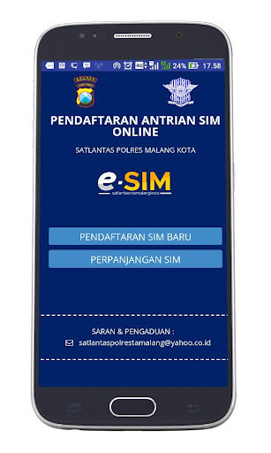 Run android online APK E-SIM POLRES MALANG KOTA from MyAndroid or emulate E-SIM POLRES MALANG KOTA using MyAndroid Run android online APK E-SIM POLRES MALANG KOTA from MyAndroid or emulate E-SIM POLRES MALANG KOTA using MyAndroid