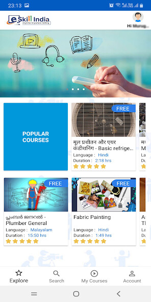 Run android online APK eSkillIndia - eLearning Aggregator from NSDC from MyAndroid or emulate eSkillIndia - eLearning Aggregator from NSDC using MyAndroid