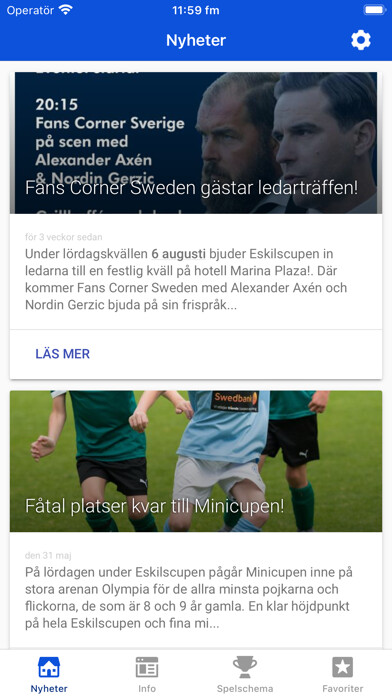 Emulate iPhone app Eskilscupen using MyAndroid Emulate iPhone app Eskilscupen using MyAndroid