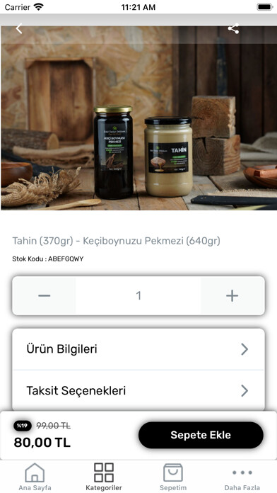 Emulate iPhone app Eski Tatlar Dükkanı using MyAndroid