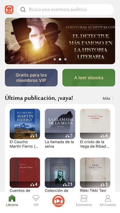 Emulate iPhone app Es Libros using MyAndroid