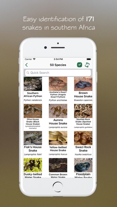 Emulate iPhone app eSnakes Southern Africa using MyAndroid