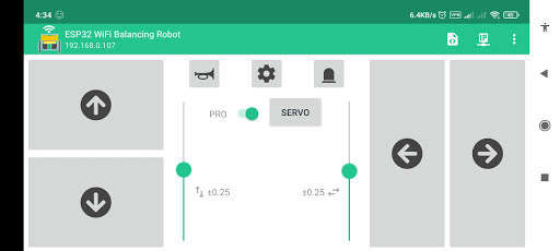 Run android online APK ESP32 Wifi Balancing Robot from MyAndroid or emulate ESP32 Wifi Balancing Robot using MyAndroid