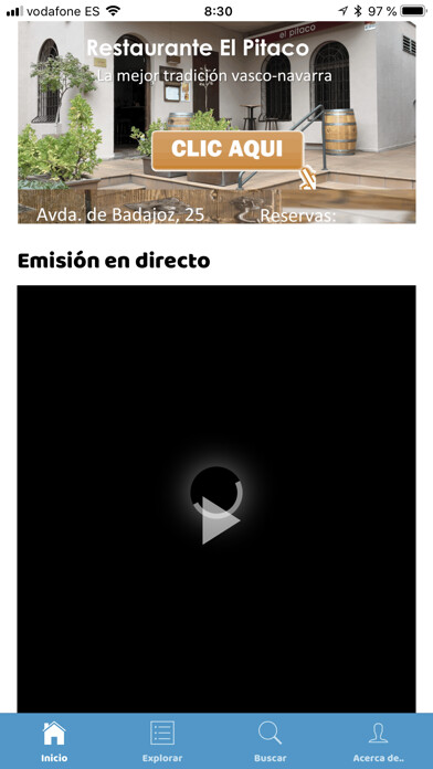Emulate iPhone app España Radiovisión using MyAndroid Emulate iPhone app España Radiovisión using MyAndroid