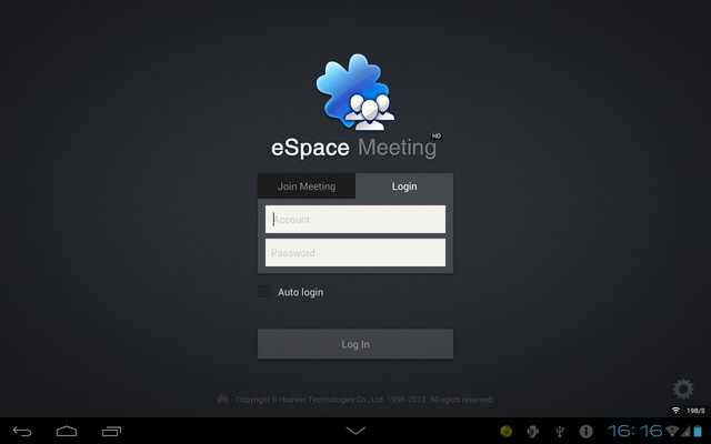 Emulate Android APK eSpaceMeeting 2.0