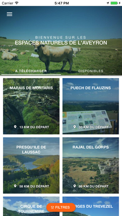 Emulate iPhone app Espace Nature Aveyron using MyAndroid Emulate iPhone app Espace Nature Aveyron using MyAndroid