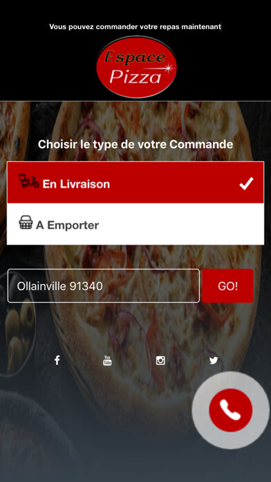 Emulate iPhone app Espace Pizza Arpajon using MyAndroid Emulate iPhone app Espace Pizza Arpajon using MyAndroid